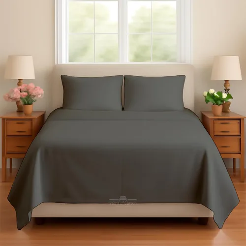 Vista 24 de Juego de sábanas para sofá cama, 100% algodón de 400 hilos, juego de 4 piezas, sábana ajustada con bolsillo profundo, suave, sin arrugas