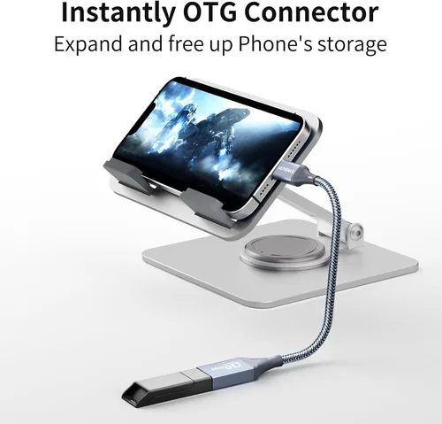 Vista 6 de Paquete de 2 adaptadores USB C a USB USB hembra a USB C macho OTG - Transferencia de datos SuperSpeed de 10 Gbps para MacBook Pro/iPad Air, iPhone