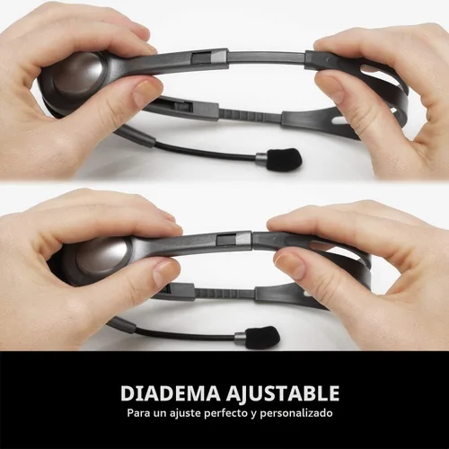 Vista 5 de Logitech - Audífonos estéreo H111. Auriculares con cable, conector de audio de 0.138 in, compatible con PC, Mac, laptop, teléfono inteligente