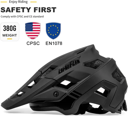 Vista 2 de Casco de bicicleta, casco de bicicleta de montaña para hombres, mujeres, adultos, jóvenes