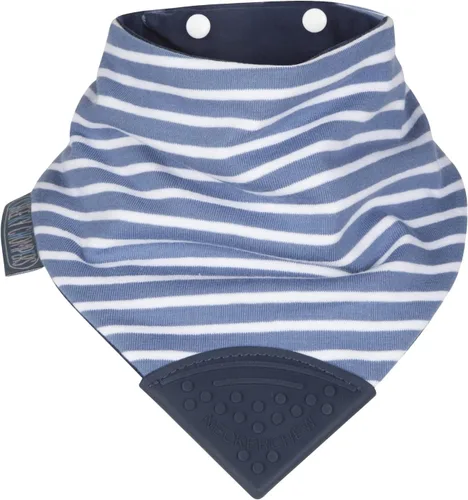 Vista 9 de Cheeky Chompers Neckerchew babero de dentición, babero estilo bandana 2 en 1 con mordedor de silicona de grado alimenticio
