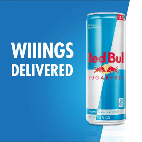 Vista 4 de Red Bull Bebida energética, sin azúcar, 12 fl oz