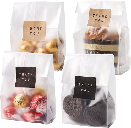 Vista 10 de Bolsas para galletas, paquete de 100 unidades de 9 x 3.2 pulgadas para estilistas de fiestas Use them for pastry sticks, cookies, party favors
