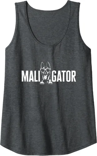 Vista 6 de Camiseta sin mangas Belgian Malinois Cool Maligator Belgian Shepherd Malinois, Negro