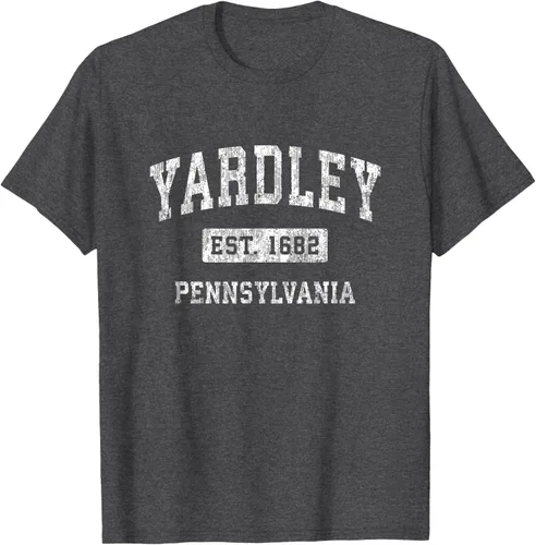 Vista 34 de Yardley Pennsylvania PA - Camiseta de manga corta, diseño deportivo
