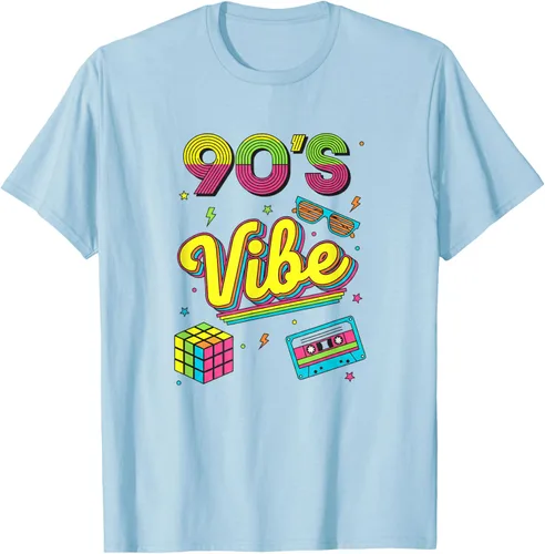 Vista 104 de 90s Nostalgia Retro Apparel - 90'S Vibe Retro T-Shirt Negro