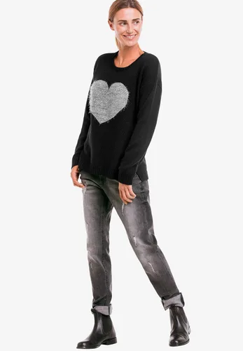 Vista 5 de Ellos Suéter Love de talla grande para mujer