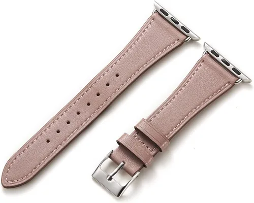 Vista 24 de HANDODO Italian Genuine Leather Band Women for Apple Watch Series 11 10 9 8 7 6 5 4 3 2 1 SE SE2 Ultra 2/3, SGS Certified Dressy Bracelet Cute Strap