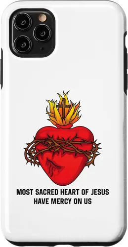 Vista 13 de iPhone 16 Most Sacred Heart of Jesus Design Case