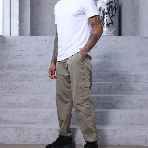 Vista 5 de Opomelo Pantalones cargo para hombre, ajuste relajado, pantalones deportivos de senderismo, pantalones deportivos de pierna recta con bolsillos
