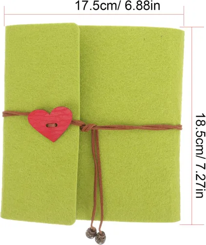 Vista 7 de EXCEART Álbum de fotos de fieltro para boda familiar y graduación, cubierta protectora compacta para amigos y parejas, ligero y diseño