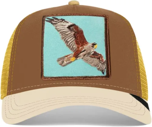 Vista 2 de Gorra de béisbol unisex de malla con parche cuadrado para mujer y hombre