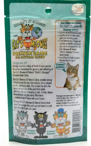 Vista 2 de The Cat's Meowee All Natural Premium Grade Perrita para gatos de 0.352 onzas (paquete de 3)