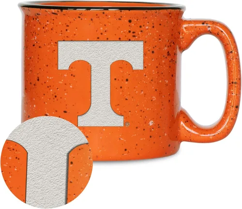 Vista 86 de Rico Industries NCAA Speckle 12oz Laser Engraved Campfire Mug