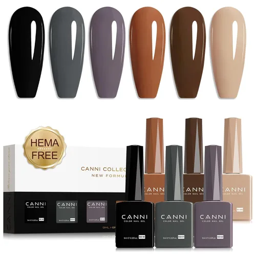 Vista 34 de CANNI - Juego de esmalte de uñas en gel azul de 6 colores 9ML Baby Royal Light Blue – Esmalte de uñas en gel inspirado en el océano Acuario