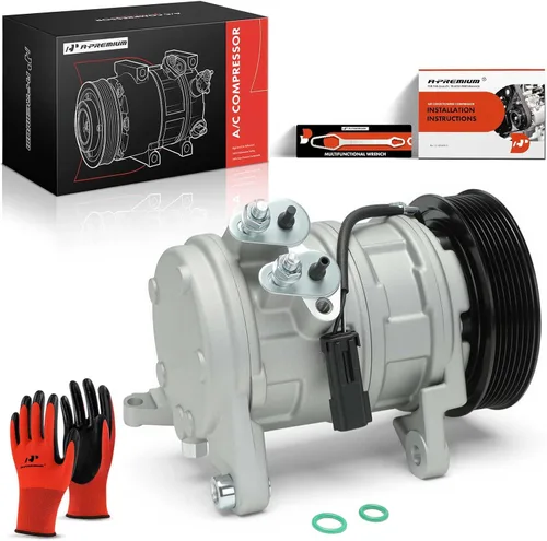 Vista 10 de Compresor de aire acondicionado A-Premium con embrague compatible con Dodge Ram 1500 2500 3500 5.7 2003-2008, Ram 4000 5.7 2005-2008