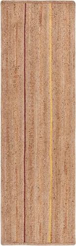 Vista 3 de SAFAVIEH Natural Fiber Collection NF810D - Alfombra de pasillo de 2 pies 3 pulgadas x 8 pies, natural y dorado, hecha a mano de tejido plano a