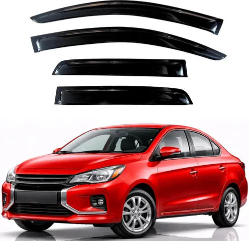 Vista 61 de KPY Moldura deflectora de viento con protección contra la lluvia compatible con Mazda CX-3 2016-2021 (CX3), 4 unidades, para ventana lateral