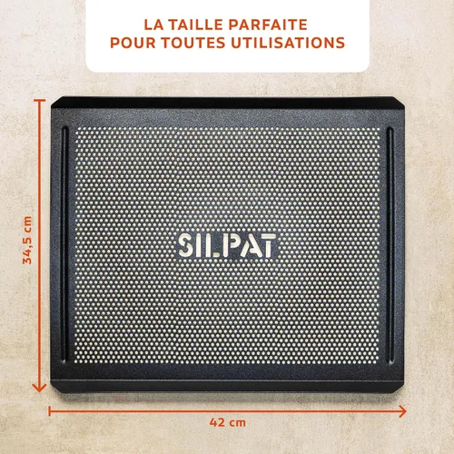 Vista 6 de Silpat The Original Cook N' Cool - Bandeja perforada para hornear, aluminio, 11 5/8" X 16 1/2