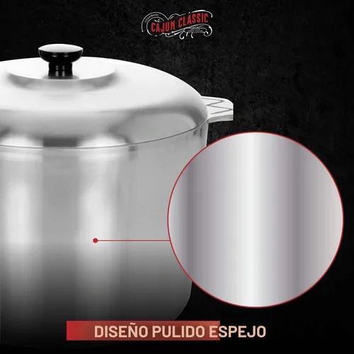 Vista 4 de McWare by Cajun Classic Cookware - Olla de 14 cuartos de galón con tapa