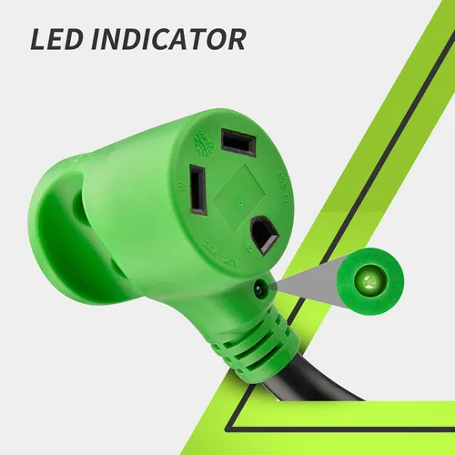 Vista 4 de RVMATE Cable adaptador de generador RV de 30 amperios a 30 amperios