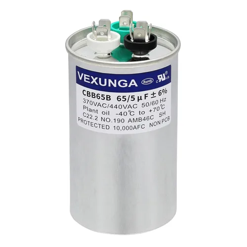 Vista 30 de VEXUNGA Capacitor Dual de Arranque Redondo A/C de 50/5 uF 50+5 MFD 370VAC o 440VAC CBB65 CBB65B Capacitores de Aire Acondicionado para Motor