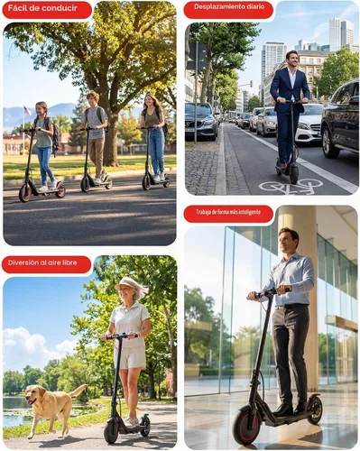 Vista 6 de iScooter Scooter eléctrico para adultos y niños grandes, scooter