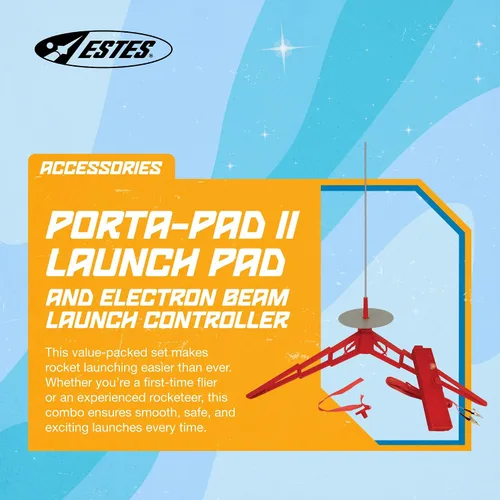Vista 7 de Estes - Plataforma de lanzamiento 2222 y controlador Porta-Pad II, Rojo
