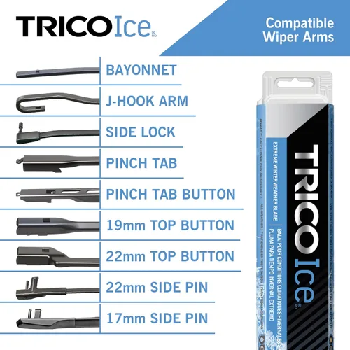 Vista 2 de TRICO ICE Limpiaparabrisas 13.0 pulgadas Compatible con modelos seleccionados de Honda, Hyundai, Toyota, Nissan, Ford, Chevrolet, Jeep, Kia, Buick