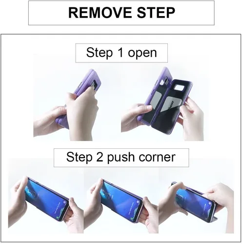 Vista 6 de Funda para iPhone 11, funda tipo cartera de lujo para mujer con tarjetero a prueba de golpes espejo y soporte para Apple iPhone 11 2019 de 6.1 Oro