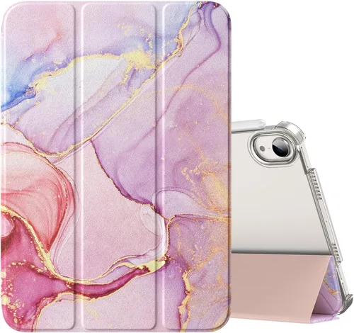Vista 14 de MoKo Funda para iPad mini 7 (A17 Pro) Generación 2024, Funda para iPad mini 6 2021, Funda Protectora Delgada y Ligera de 8.3 Pulgadas con Carcasa