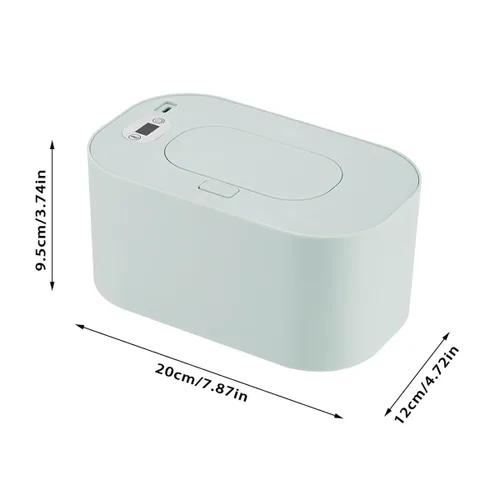 Vista 7 de Dispensador portátil de gran capacidad con pantalla LED, soporte ajustable para toallitas húmedas, dispensador de toallitas húmedas para bebés
