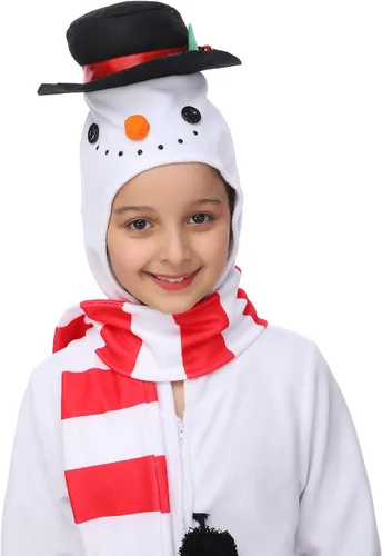 Vista 14 de Wizland Disfraz de animal para niños, leopardo, vaca, mono, reno, gato negro, dálmata, muñeco de nieve, mono de Papá Noel