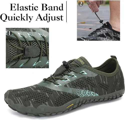 Vista 3 de SAGUARO Men's Women's Barefoot Minimalist Shoes Athletic Hiking Water Shoes for Aqua Swimming Trail Running Cross Training