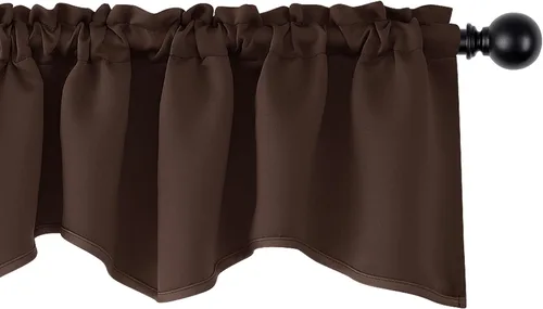 Vista 166 de Deconovo Cortinas opacas, aislamiento térmico, dobladillo para barra, reducción de ruido, certificado Oeko-TEX, cortinas de oscurecimiento