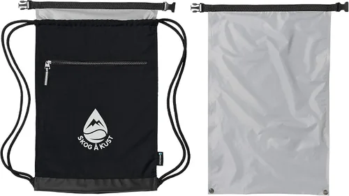 Vista 5 de Skog Å Kust GymSak - Bolsa de cincha con cordón 2 en 1 con bolsa seca impermeable extraíble