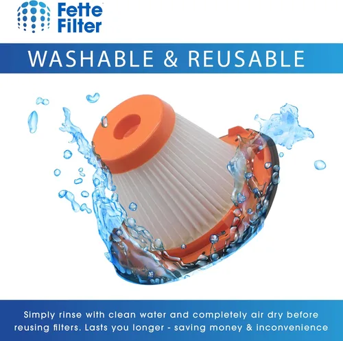 Vista 6 de Fette Filter - Juego de filtros de vacío compatibles con BLACK+DECKER 20V MAX POWERCONNECT modelos de aspiradora de mano BCHV001C1, BCHV001B