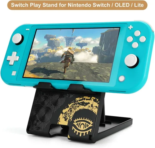 Vista 3 de imeux Soporte plegable compacto para interruptores, soporte multiángulo de repuesto portátil para Nintendo SwitchSwitch LiteSwitch OLEDSteam Deck