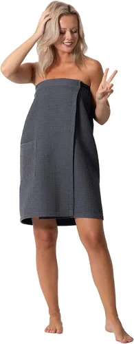 Vista 37 de Robe Direct Quick Dry, Lightweight Waffle Spa/Bath Wrap with Adjustable Closure & Elastic Top