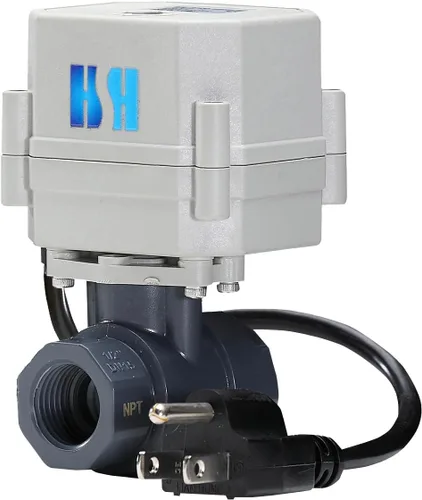 Vista 19 de 1/2" 3/4" 1" 110-230VAC Válvula de Bola Eléctrica Motorizada Normalmente Cerrada/Abierta CF8/Acero Inoxidable 304 Con Enchufe de EE. UU.