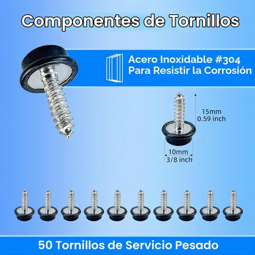 Vista 4 de Kit de broches de lona, broches de acero inoxidable de grado marino para cubierta de barco - Kit de broches para cubierta de barco de 3/8" broches