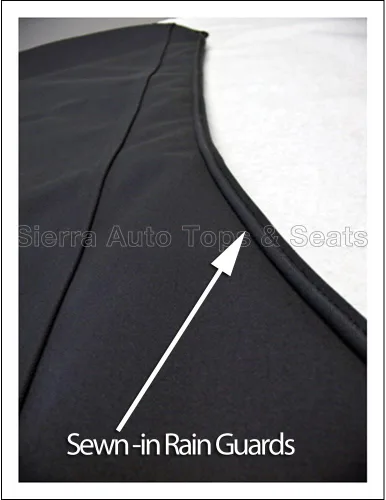 Vista 2 de Sierra Auto Tops Convertible Top Reemplazo para BMW Serie 6 (E85), TwillFast RPC, negro