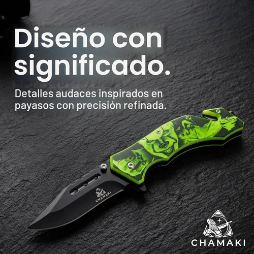 Vista 8 de Cuchillo de bolsillo de rescate – Cuchillo plegable manual con mango que brilla en la oscuridad, rompecristales, cortador de cinturón de seguridad