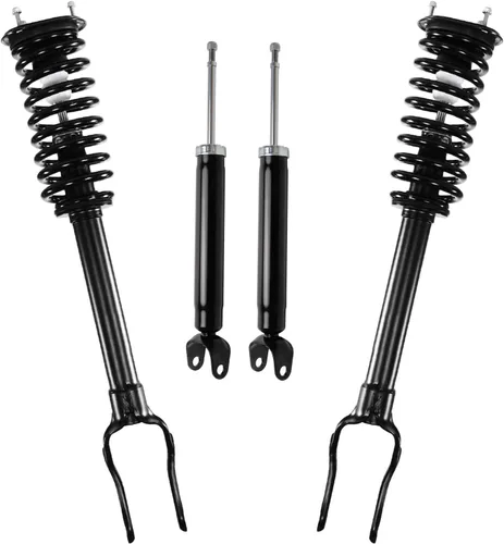 Vista 140 de Detroit Axle - Puntales y Amortiguadores para Chevy Traverse Buick Enclave GMC Acadia Saturn Outlook 2007-2012, 2 puntales delanteros con resorte