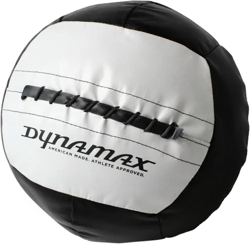 Vista 21 de Dynamax Standard Medicine Ball, 4–30 lb Soft Shell Wall Ball, 14-Inch Weighted Exercise Ball for Strength Training, Core Workouts, Conditioning &