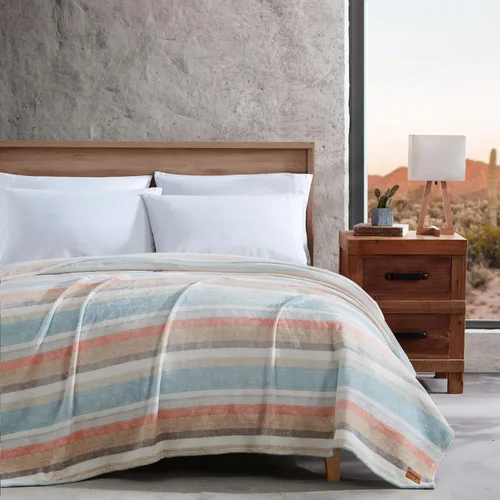 Vista 10 de Wrangler - Manta individual, ropa de cama de felpa estampada suave para Rojo azteca