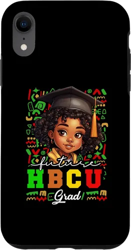 Vista 25 de Future HBCU Grad Black Girl Kids Graduation HBCU College Case for iPhone 16