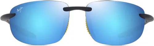 Vista 11 de Maui Jim Gafas de sol unisex Hookipa Ultra Rectangular Negro mate/gris neutro polarizado