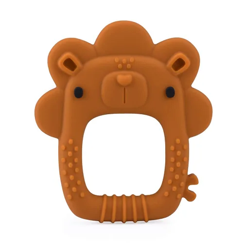 Vista 9 de Loulou Lollipop Wild - Mordedera de silicona para bebés de 4 meses en adelante, anillo de dentición texturizado para encías doloridas, silicona