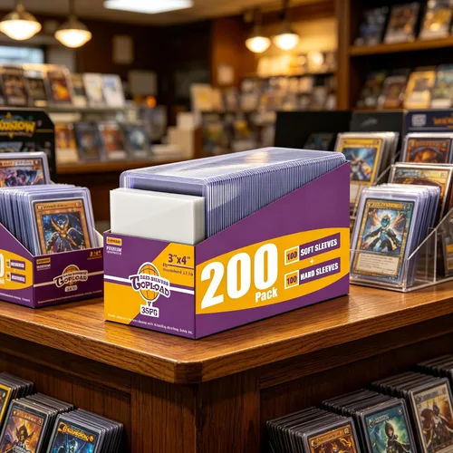 Vista 2 de 1000 Card Sleeves Top Loaders, 3"x4" Card Holder (500Soft+500Hard)